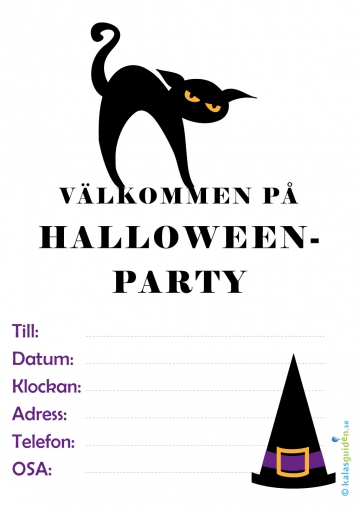 Halloweenparty - katt