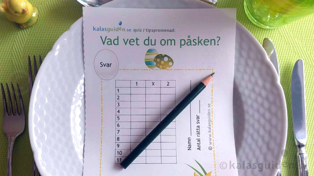 tipspromenad och quiz påsk